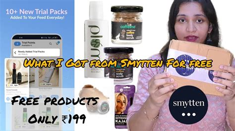 Smytten Free Trial Pack Review Part 2 Video Sample Products For Free