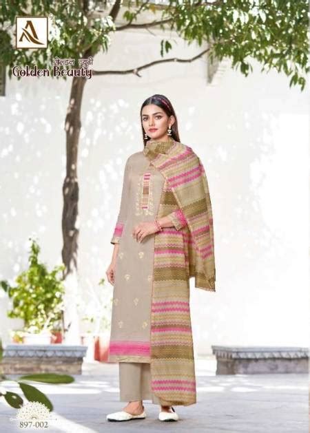 GOLDEN BEAUTY VOL 2 BY ALOK SUIT COTTON UNSTICHED SALWAR SUITS