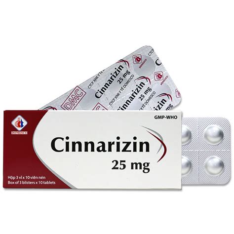 Cinnarizin 25Mg DOMESCO 30 viên trị mạch ngoại vi