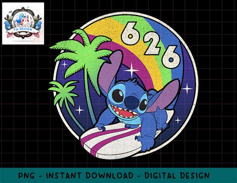 Disney Lilo & Stitch 626 Stitch Day Retro Rainbow Portrait p - Inspire ...