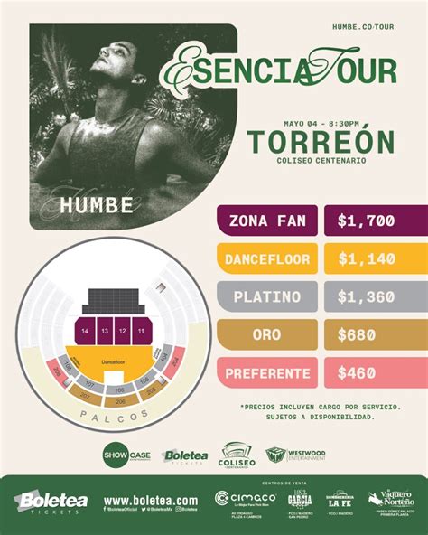 Humbe En Torre N Boletos Precios Para El Esencia Tour