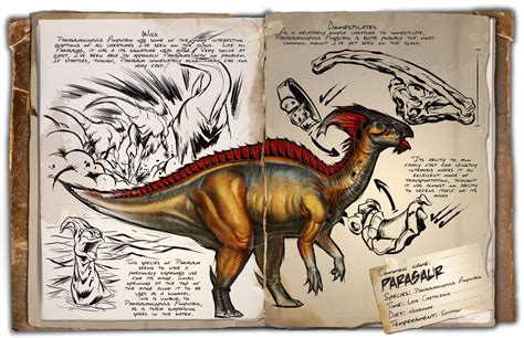 Ark: Survival Evolved Dossiers: Parasaur by DJDinoJosh on DeviantArt