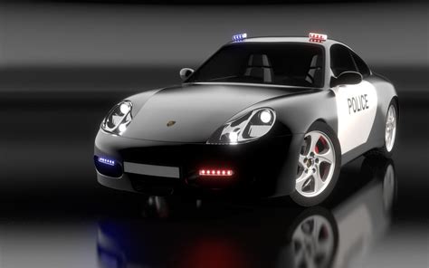 Porsche Carrera S Police Free D Asset Cgtrader