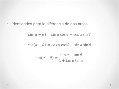 Identidades Trigonométricas Ppt