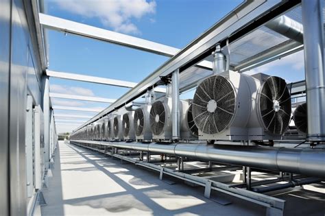 Premium AI Image Industrial Air Conditioning Systems For Energy