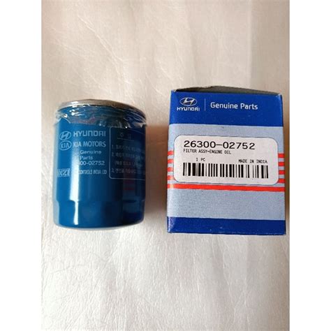 Genuine Oil Filter For Hyundai Eon 12 19 Accent Gas 11 18 Getz 11 Kia