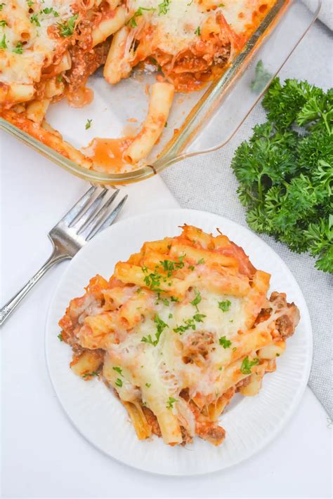 Baked Ziti With Meat Sauce