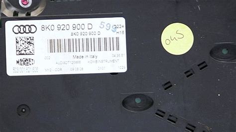 8K0920900D : Tellerklok / Instrumentenpaneel - Autoparts24