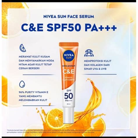 Jual NIVEA SUN EXTRA PROTECT C E VIT SUN CARE SPF 50 PA 30ML