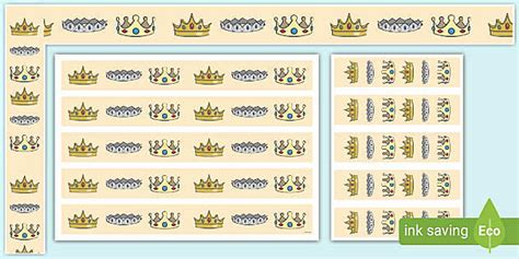 Crowns Display Borders Teacher Made Twinkl