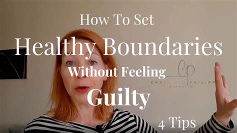 How To Set Healthy Boundaries Without Guilt 4 Tips Youtube