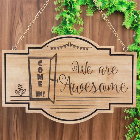 Introducing Large Wooden Hanging Signs - woodgeekstore