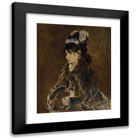 Douard Manet X Black Modern Framed Museum Art Print Titled