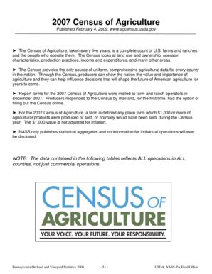 Fillable Online Nass Usda For Industry Review National Agricultural