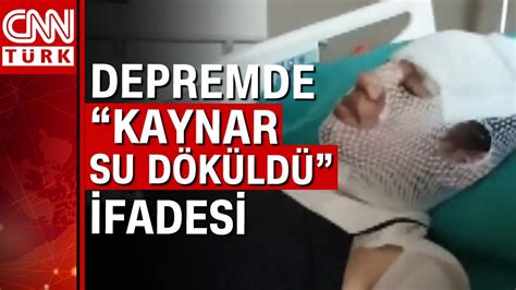 Depremzede eski eşini kaynar suyla yaktı Artçı sarsıntı nedeniyle