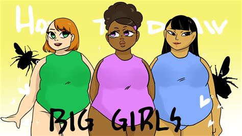 How To Draw Plus Sized People Youtube