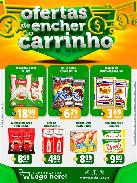 Social Media Ofertas De Encher O Carrinho Encarte Supermercado Psd