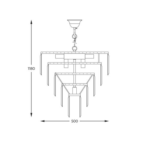 Lampa wisząca AMEDEO 17106 6 3 1 GD CL Zuma Line Kryształowe Lampy