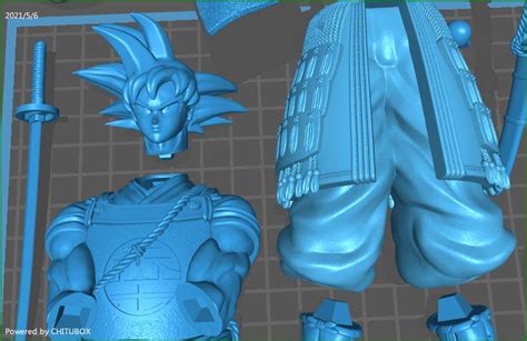 Goku Shogun Dragon Ball Z Stl File For 3d Print