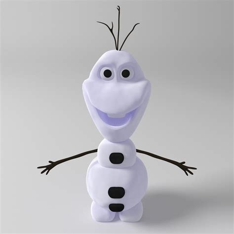 Creative And Challenge: Olaf character - frozen movie - 3D modeling ...