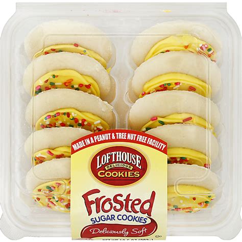 Lofthouse Frosted Sugar Cookies 10 Ct Traditional Cookies Festival Foods Shopping