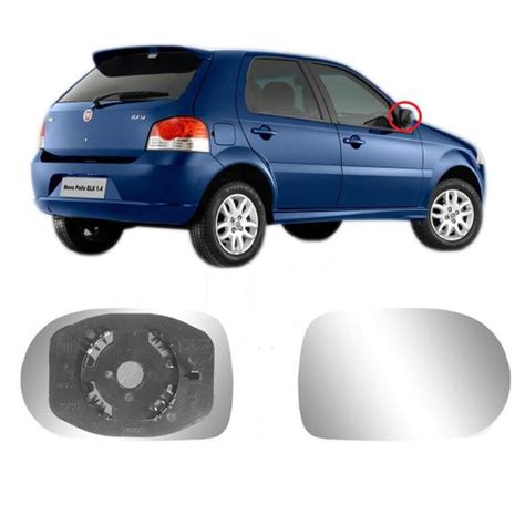 Lente Retrovisor Direito Encaixe Fiat Palio Metagal