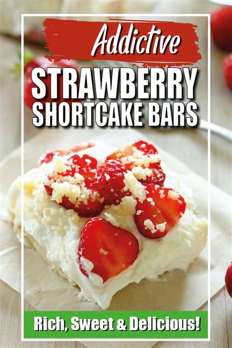 Fresh Strawberry Shortcake Bars Delicious On A Dime