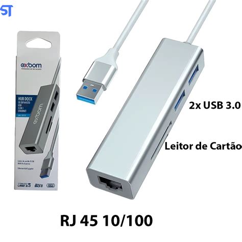 Hub Dock De Expans O Portas Usb Leitor De Cart O Tf Sd