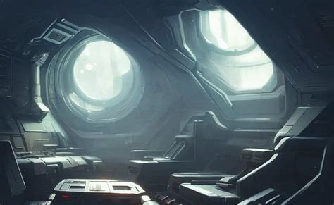 Spaceship Interior Fantasy Natural Light Concept Stable Diffusion