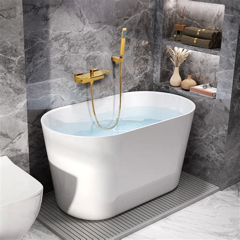 Acrylic Household Small Apartment Bathtub Mini Adult Seamless ...