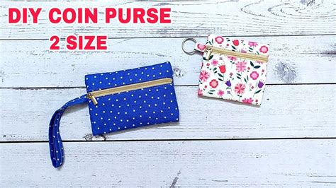 How To Make Purse Diy Sewing Coin Purse 2 Size Sewing Tutorial