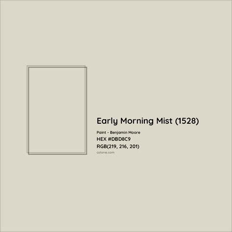 Benjamin Moore Early Morning Mist 1528 Paint Color Codes Similar