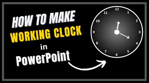 How To Create A Working Clock In Microsoft Powerpoint Microsoft