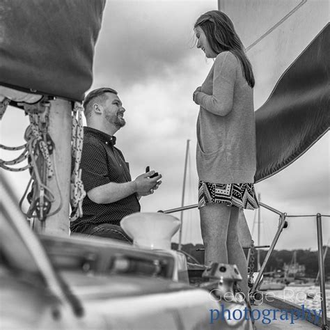 Zachs Surprise Proposal To Amanda On A Sailboat Our Of Newport Rhode