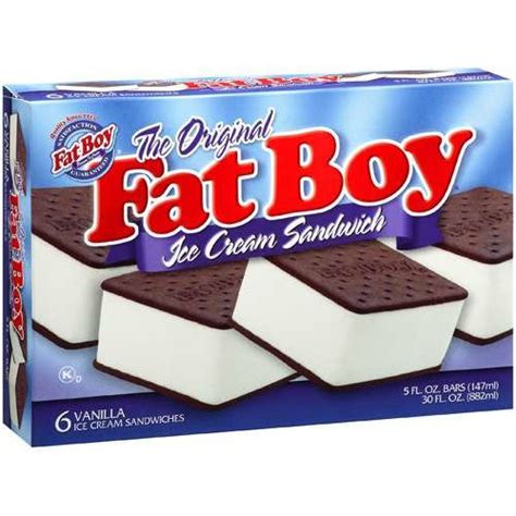 Fat Boy: Vanilla Ice Cream 6 Ct 5 Fl Oz Ea The Original Fat Boy Ice ...