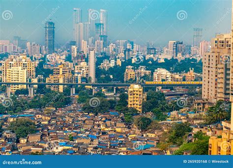 Aerial Drone Shot of the Cityscape of Mumbai, India Stock Photo - Image ...