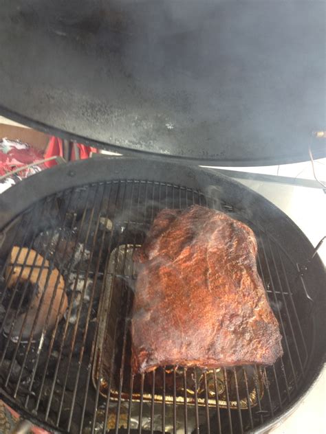 Beef Brisket On A Weber Kettle Grill Beef Poster