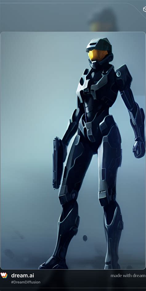 Female Suit From Halo Concept Art By Wombo Dream By Marcelosilvaart On