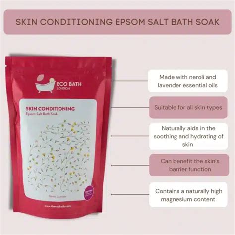 Eco Bath London Skin Conditioning Epsom Salt Bath Soak 1000g One And Every