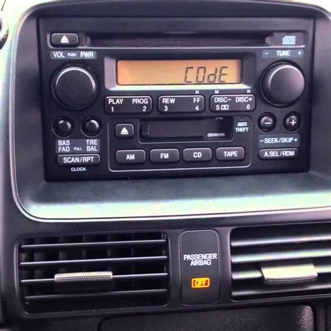 Resetting Radio Code In Honda Crv