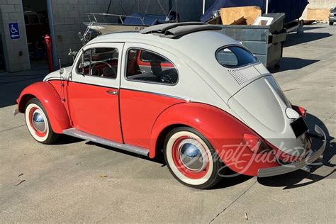 1957 Volkswagen Beetle Sliding Ragtop Rear 34 252592