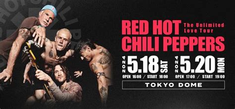 Event Red Hot Chili Peppers 18 05 2024 Tokyo Tokyo Dome Japan