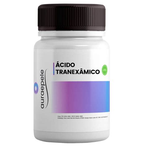 ÁCIDO TRANEXÂMICO 500mg TRATAMENTO EFICAZ DO MELASMA AURA E PELE