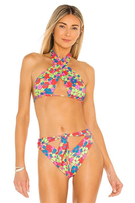 Frankies Bikinis Bash Bikini Top In Groovy REVOLVE