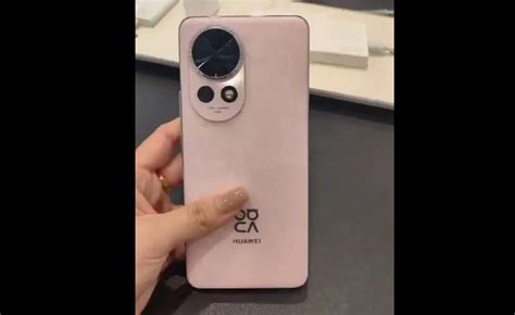 华为huawei Nova 12 Pro樱语粉真机曝光 采用四曲屏 科技讯