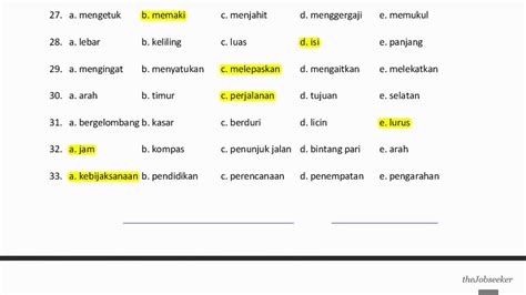 Inilah 11 Contoh Soal Tes Psikotes Hafalan Kata Terbaru Catatan Asmawa