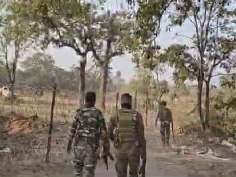 Five Naxalites Killed पांच नक्सलियों को ढेर किया 3 जिलों की फोर्स का