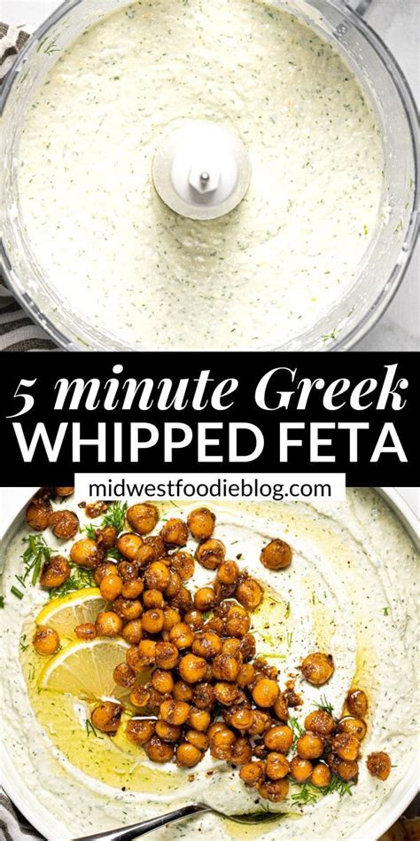 Whipped Feta Dip With Chickpeas Recipe Whipped Feta Vegetable Dips Chickpea