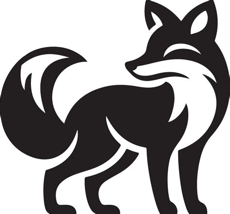 Fox silhouette vector artwork 41457313 Vector Art at Vecteezy