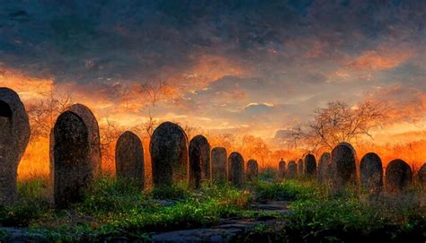 Premium Photo | Old abandoned cemetery